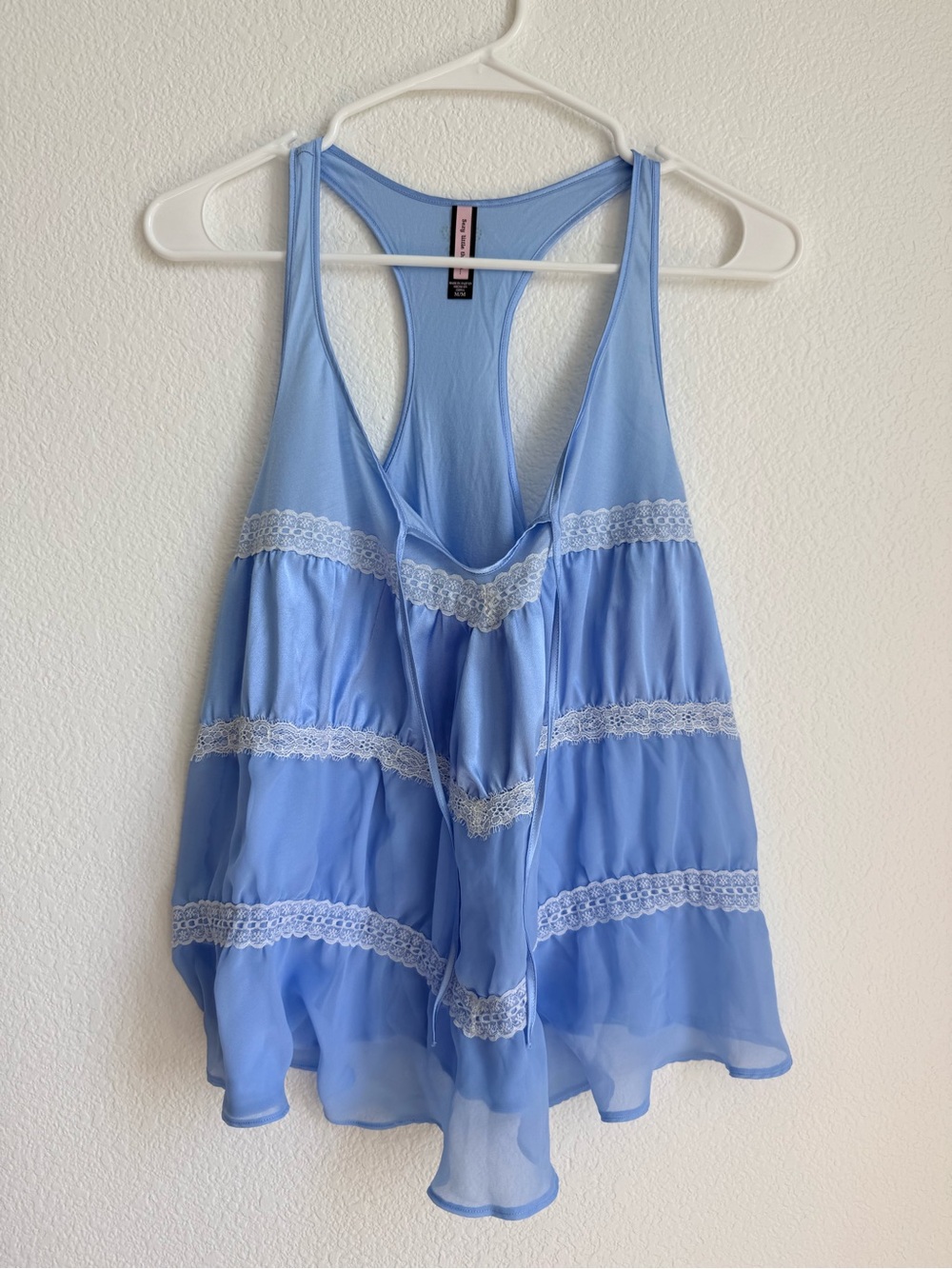 Vintage Victoria's Secret Sexy Little Things Blue Tiered Lace Cami Top